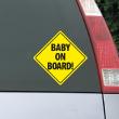 Stickers en Raamstickers Auto - Sticker Plaat Baby on board - ambiance-sticker.com