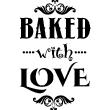 Muurstickers Liefde - Muursticker Baked with love - ambiance-sticker.com