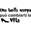 Muurstickers teksten - Muursticker Bella scarpa - ambiance-sticker.com