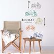 Muurstickers silhouettes - Muursticker Bicycles collection - ambiance-sticker.com