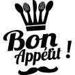 Muurstickers voor keuken - Muursticker decoratieve Bon appétit ! - ambiance-sticker.com
