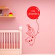 Muurstickers babykamer - Muursticker Sneeuwpop met een bal - ambiance-sticker.com