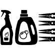 Muurstickers design - Muursticker wasserij + huishoudelijke producten - ambiance-sticker.com