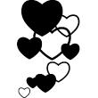 Muurstickers Liefde - Muursticker Bubbles hearts - ambiance-sticker.com