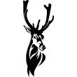 Muursticker Deer Bust - ambiance-sticker.com