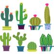 Muurstickers natuur - Muursticker bloeiende cactus - ambiance-sticker.com