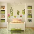 Muurstickers natuur - Muursticker tropisch Cactus - ambiance-sticker.com