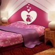 Muurstickers slaapkamer - Muursticker Katten in liefde - ambiance-sticker.com