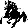 Muurstickers dieren - Muursticker Figuur paard - ambiance-sticker.com