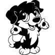 Muurstickers babykamer - Muursticker Tweebenige hond - ambiance-sticker.com