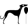 Muurstickers dieren - Muursticker Hond en ballon - ambiance-sticker.com