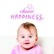 Muurstickers teksten - Muursticker Choose happiness - ambiance-sticker.com