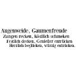 Muurstickers teksten - Muursticker Augenweide, Gaumenfreude - ambiance-sticker.com