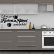 Muurstickers voor keuken - Muursticker citaat keuken Ich kann kuchen - ambiance-sticker.com