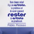 Muurstickers babykamer - Muursticker citaat Dans chaque enfant - Pablo Picasso - ambiance-sticker.com