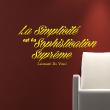 Muurstickers teksten - Muursticker Le simplicité est la sophistication suprême - Léonard de Vinci - ambiance-sticker.com