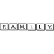 Muursticker citaat puzzle family - ambiance-sticker.com