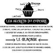 Muurstickers voor keuken - Muursticker decoratieve citaat recept Les secrets du cupcake - ambiance-sticker.com