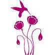 Muursticker badkamer - Muursticker Colibri plakken van bloem - ambiance-sticker.com