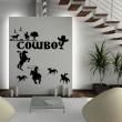 Muursticker Cowboys en mooie paarden - ambiance-sticker.com
