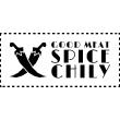 Muurstickers voor keuken - Muursticker decoratieve Good meat spice chily II - ambiance-sticker.com