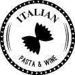 Muurstickers voor keuken - Muursticker decoratieve Italian pasta & wine - ambiance-sticker.com