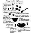 Muurstickers voor keuken - Muursticker keuken recept Tarte aux pommes - ambiance-sticker.com