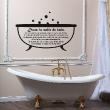 Muursticker badkamer - Muursticker Dans la salle de bain - ambiance-sticker.com