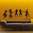 Muurstickers muziek - Muursticker Afrikaanse dans - ambiance-sticker.com
