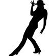 Muurstickers silhouettes - Muursticker Tango danser - ambiance-sticker.com