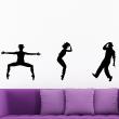 Muurstickers silhouettes - Muursticker jazz dansers - ambiance-sticker.com