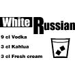 Muurstickers voor keuken - Muursticker decoratieve cocktail White Russian - ambiance-sticker.com