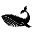 Muursticker badkamer - Muursticker Diepwater walvis - ambiance-sticker.com