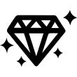 Muurstickers design - Muursticker Diamant - ambiance-sticker.com