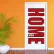 Muurstickers voor deuren - Mursticker deur Design Home - ambiance-sticker.com