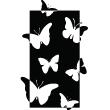 Muurstickers dieren - Muursticker Ontwerp wolken van vlinders - ambiance-sticker.com