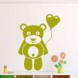 Muurstickers babykamer - Muursticker Ontwerp teddybeer met hart - ambiance-sticker.com