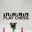 Muurstickers design - Muursticker Design Play chess - ambiance-sticker.com