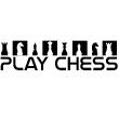 Muurstickers design - Muursticker Design Play chess - ambiance-sticker.com