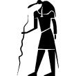 Muurstickers silhouettes - Muursticker Egyptische God - ambiance-sticker.com
