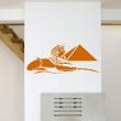 Muurstickers design - Muursticker Egyptische god en piramide - ambiance-sticker.com