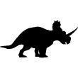 Muurstickers dieren - Muursticker Dinosaurus met een hoorn - ambiance-sticker.com