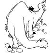 Muurstickers dieren - Muursticker Dinosaurus happy - ambiance-sticker.com
