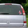 Stickers en Raamstickers Auto - Sticker Britse vlag binnen land vorm - ambiance-sticker.com