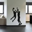 Muurstickers silhouettes - Muursticker Duel in basketbal - ambiance-sticker.com