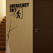 Muurstickers design - Muursticker Emergency exit - ambiance-sticker.com