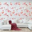 Muurstickers dieren - Muursticker vintage flamingo's - ambiance-sticker.com