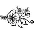 Muurstickers bloemen - Muursticker Exotische bloem boeket - ambiance-sticker.com
