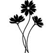 Muursticker Afgewisseld bloemen - ambiance-sticker.com