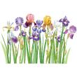 Muurstickers bloemen - Muursticker bloem iris - ambiance-sticker.com